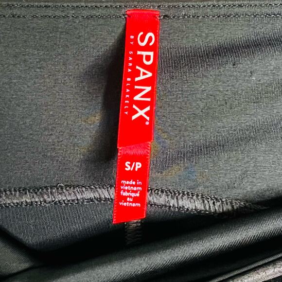 Spanx Faux Leather Moto Leggings Women’s S Black High Waist Shaping Pants Small - Picture 5 of 8